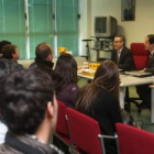 Arranz y Díez, durante el acto de cooperación transfronteriza celebrado en León.