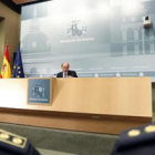 Rubalcaba durante la rueda de prensa en la que informó de la detención.