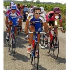 El leonés Javier Pascual se mantuvo en la escapada durante gran parte de la etapa de ayer del Tour