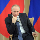 El presidente ruso Vladímir Putin durante su participación en un acto público.