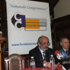 Santos Llamas y Francisco Álvarez, durante la presentación