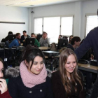 Un profesor, impartiendo clase.