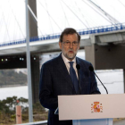 Rajoy, en su último acto público de 2017. SALVADOR SAS