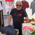 Laureano Oubiña, este jueves en el Mercado de las Tres Culturas de León. Á.C.