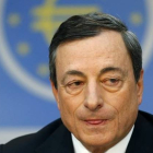 El presidente del Banco Central Europeo (BCE), Mario Draghi, durante una conferencia de prensa en Frankfurt.