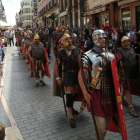 Desfile de romanos por la calle Ancha. PACHO