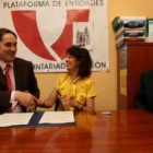 Estudiantes de la Facultad de Veterinaria de la Universidad de León durante la espicha