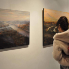 La galería de Ángel Cantero, en la calle Juan Madrazo, acoge estos ‘Pinceles de fuego’. DL