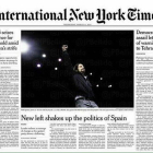 Pablo Iglesias, portada en 'The New York Times'.
