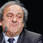Michel Platini, en una conferencia de prensa tras una reunión de la UEFA.