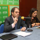 Lorenzo Amor, ayer junto a Soraya Mayo en Ponferrada.