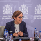 La ministra de Sanidad, Mónica García, participa en la reunión del Consejo Interterritorial del Sistema Nacional de Salud este lunes, en Madrid. MINISTERIO DE SANIDAD / EFE