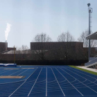 Las pistas de atletismo de la Universidad de León cumplirán este mes de marzo su primer año desde que fueron homologadas. FERNANDO OTERO