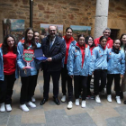 Las jugadoras del Cofrubi fueron homenajeadas. L. DE LA MATA