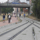 Traza ferroviaria sin uso en el norte de la ciudad. RAMIRO