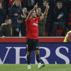 Abdón Prats, bigoleador del Mallorca frente al Girona. CLADERA