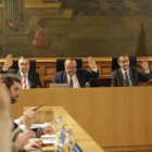 Un momento del Pleno celebrado esta mañana en la Diputación de León.