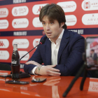 Rueda de prensa de José Manzanera, director deportivo de la Cultural Leonesa. F. Otero Perandones.