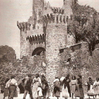 Castillo de los templarios de Ponferrada en una fecha sin datar.