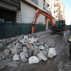 Obras en la avenida Gomez Núñez Ponferrada