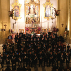 Un momento del concierto de La Bienaventuranza en la iglesia de Los Gitanos de Sevilla.