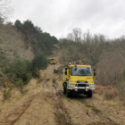 Jornada organizada por la Consejería de Medio Ambiente, Vivienda y Ordenación del Territorio, en colaboración con Renault Trucks España y Grupo Iturri, para conocer y entrenar las nuevas utilidades de los últimos camiones autobomba adquiridos para la extinción de incendios forestales, dentro del Operativo Infocal de la Junta, en Rabanal del Camino.