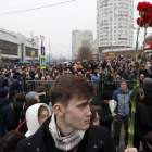 Miles de personas fueron a darle un último adiós al opositor ruso en Moscú.