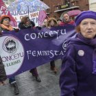 Manifestación del Movimiento Feminista de León.