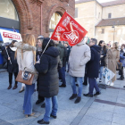 Los trabajadores de banca se manifestaron en León el pasado día 9 de marzo.
