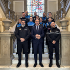 Recepción del alcalde a los agentes que participarán en el Campeonato de España de Policías Locales