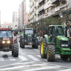 Una de  las tractoradas celebradas en León en protesta por la situación del campo.