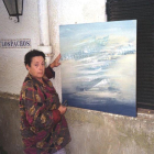 Imagen de archivo de Gloria Alcahud preparando una exposición en León.
