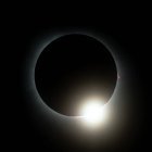 Fotografía del eclipse solar este lunes, en la Ciudad de Torreón (México).