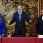 El rey Felipe VI interviene en la inauguración de la Conferencia de Presidentes de Parlamentos Europeos en Palma. EFE/MIQUEL A. BORRÀS
