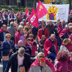 Manifestación en León como respuesta a los actos de la Junta por Villalar en la capital leonesa.
