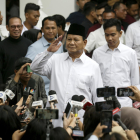 Prabowo Subianto tras la ceremonia en Yakarta para ser proclamado vencedor de las elecciones presidenciales de febrero. EFE/EPA/BAGUS INDAHONO