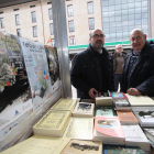 El alcalde de Ponferrada inauguró la Feria de Libro Antiguo y de Ocasión.