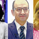 Los tres candidatos al rectorado de la ULE. DL
