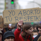 Marcha convocada por el Movimiento Feminista de Madrid a favor del aborto.