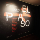 Cartel de la exposición sobre El Paso celebrada en Botines.