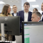 El presidente de la Junta de Castilla y León, Alfonso Fernández Mañueco, visita las oficinas de NTT Data.