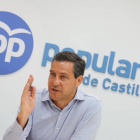 El portavoz del PP en las Cortes de Castilla y León y candidato al Parlamento Europeo, Raúl de la Hoz ayer.