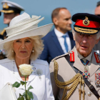 Los reyes británicos, Carlos y Camila, en una ceremonia conmemorativa celebrtadahace unos días.