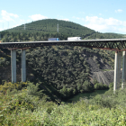 Imágenes del Viaducto del Ingeniero Fernández del Campo en la A-6, sobre el río Sil en Ponferrada.