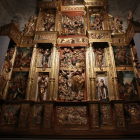 El retablo de la Colegiata de Villafranca también forma parte de la muestra.