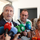 El ministro del Interior, Fernando Grande-Marlaska, este lunes en Algeciras (Cádiz). EFE/A.Carrasco Ragel.