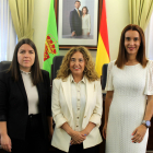 Natalia Calvo, Pilar Marqués y Enedina Quiroga