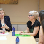 La consejera de Familia e Igualdad de Oportunidades, Isabel Blanco, durante la reunión ayer.