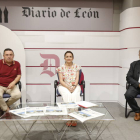 Enrique Busto, María Carnero y José Luis Nieto, en el debate sobre el Camino de Santiago en el Congreso de Turismo de Diario de León.