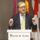 El director general de Turismo, Ángel González Pieras, en su intervención de este martes en el Congreso de Turismo de Diario de León.
